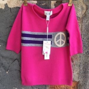 Autumn Cashmere kids "peace sign" tunic